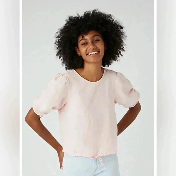 Wrangler Puff Sleeve Shirt Rose Size Small NWT - Picture 1 of 9
